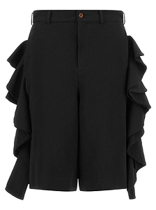 Black Comme Des GarÇOns Sculptural Ruffle Shorts