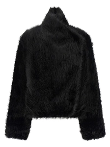 B&B Couture Jackie First Cropped Faux Fur Coat