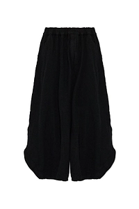 Black Comme Des GarÇOns Wide-Leg Cropped Pants