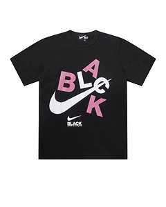 Black Comme Des GarÇOns X Nike Stacked Logo T-Shirt