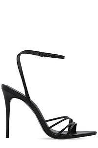 Black Suede Studio Ella Strappy Heeled Sandals