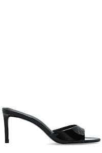 Black Suede Studio Freddie Heeled Mules