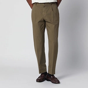 Biagio Santaniello Pleated Straight-Leg Pants