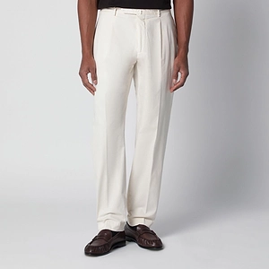 Biagio Santaniello Pleated Straight-Leg Pants