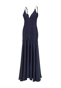 Bless Nostalgia Pleated Long Dress