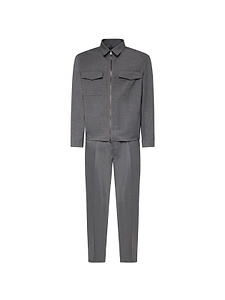Biagio Santaniello Zip-Front Pocket Suits