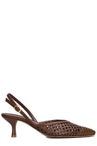 Bianca Di Perforated Slingback Pumps
