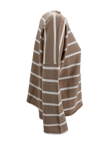 Be You Be Art Striped Boat-Neck Knitted Sweater