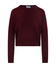 Be You Cropped Crew Neck Knitted Sweater