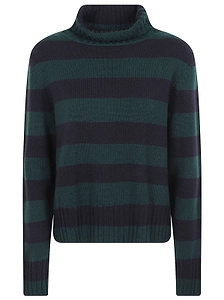Be You Striped Turtleneck Knitted Sweater