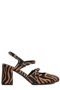 Bibi Lou Block Heel Buckle-Fastened Pumps