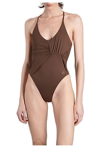 Beachwear In Brown Polyamide