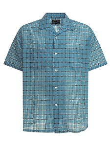 Beams Plus Open Collar Airy Plaid Shirt