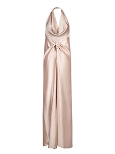 Blanca Vita Antea Knot-Detail Satin Dress