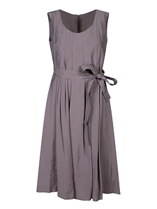 Blanca Vita Belted Sleeveless Midi Dress