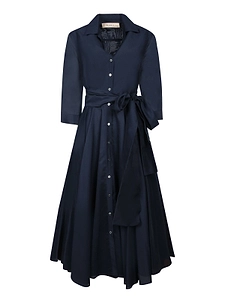 Blanca Vita Belted Midi Shirt Dress