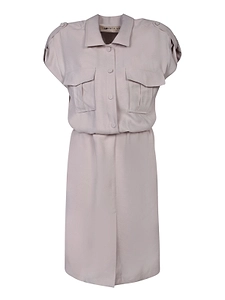 Blanca Vita Belted Pocket Midi Dress