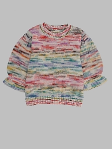 Bellerose Kids Choker Ruffled Knitted Sweater