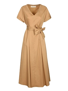 Blanca Vita Belted Wrap Midi Dress