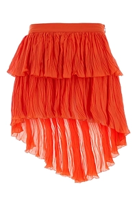 Blumarine Asymmetric Crinked Mini Skirt