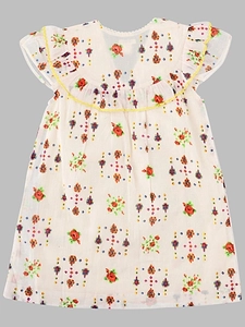 Bellerose Kids Mc Ruffled Printed Dress