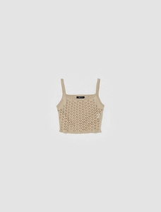 Blumarine Cropped Cut-Out Knitted Top