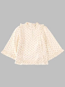Bellerose Kids Ruffled Printed Top