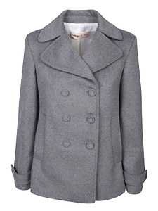 Blanca Vita Double-Breasted Caban Coat
