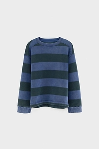 Bellerose Kids Striped Crew Neck Sweater