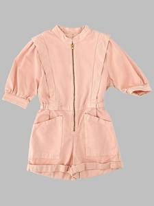 Bellerose Kids Zip-Front Short Jumpsuit