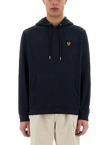 Belstaff Logo Patch Hooded Sweater