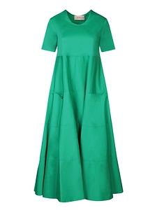 Blanca Vita Flared Poplin Midi Dress