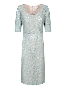 Blanca Vita Floral Lace Midi Dress