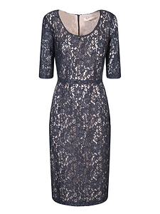 Blanca Vita Floral Lace Sheath Dress