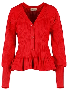 Blumarine Flared Hem Cardigan