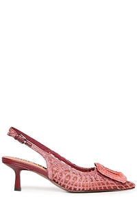 Bibi Lou Woven Slingback Heeled Sandals