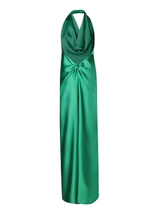 Blanca Vita Halterneck Satin Column Dress