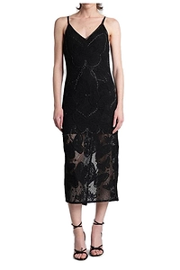 Blumarine Farfalle Lace Midi Dress