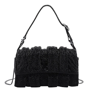 Benedetta Bruzziches Black Iris Crystal Shoulder Bag