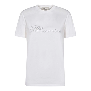 Blumarine Logo-Embellished Crewneck T-Shirt