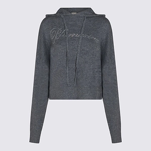 Blumarine Logo Hooded Sweater
