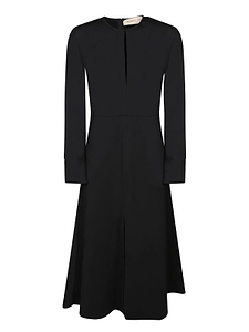 Blanca Vita Long Sleeve A-Line Knitted Dress