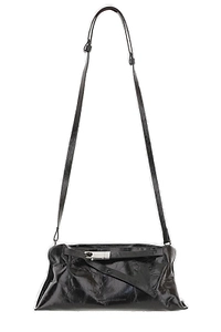 Benedetta Bruzziches Lauren Bacall Logo Debossed Shoulder Bag