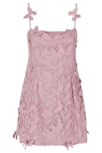 Blumarine Macramé Lace Mini Dress
