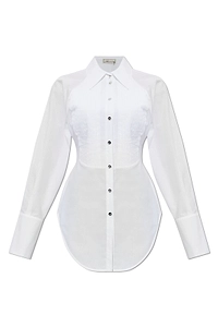 Blumarine Long Sleeved Pleated Shirt