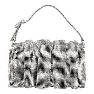 Benedetta Bruzziches Pleated Crystal Shoulder Bag