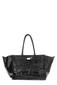 Benedetta Bruzziches Mame Weekend Logo Debossed Shoulder Bag