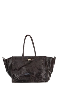 Benedetta Bruzziches Mame Weekend Logo Debossed Shoulder Bag