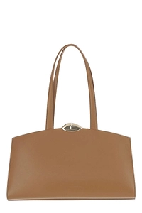 Benedetta Bruzziches Serena Logo Debossed Shoulder Bag
