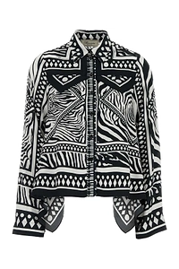Blumarine Printed Long Sleeved Shirt